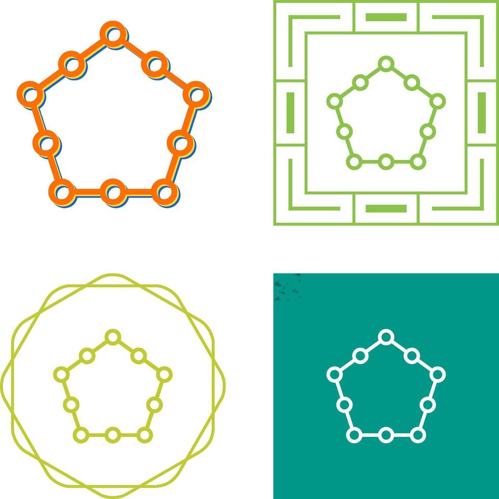 icône de vecteur hexagonal