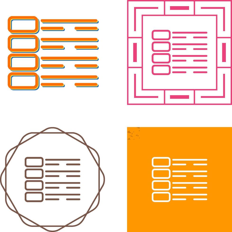 icône de vecteur de menu