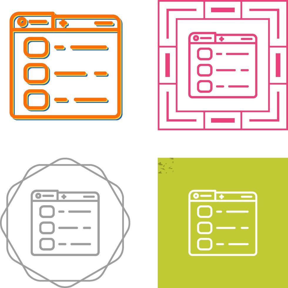 les options vecteur icône