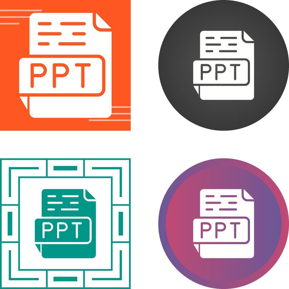 icône de vecteur ppt