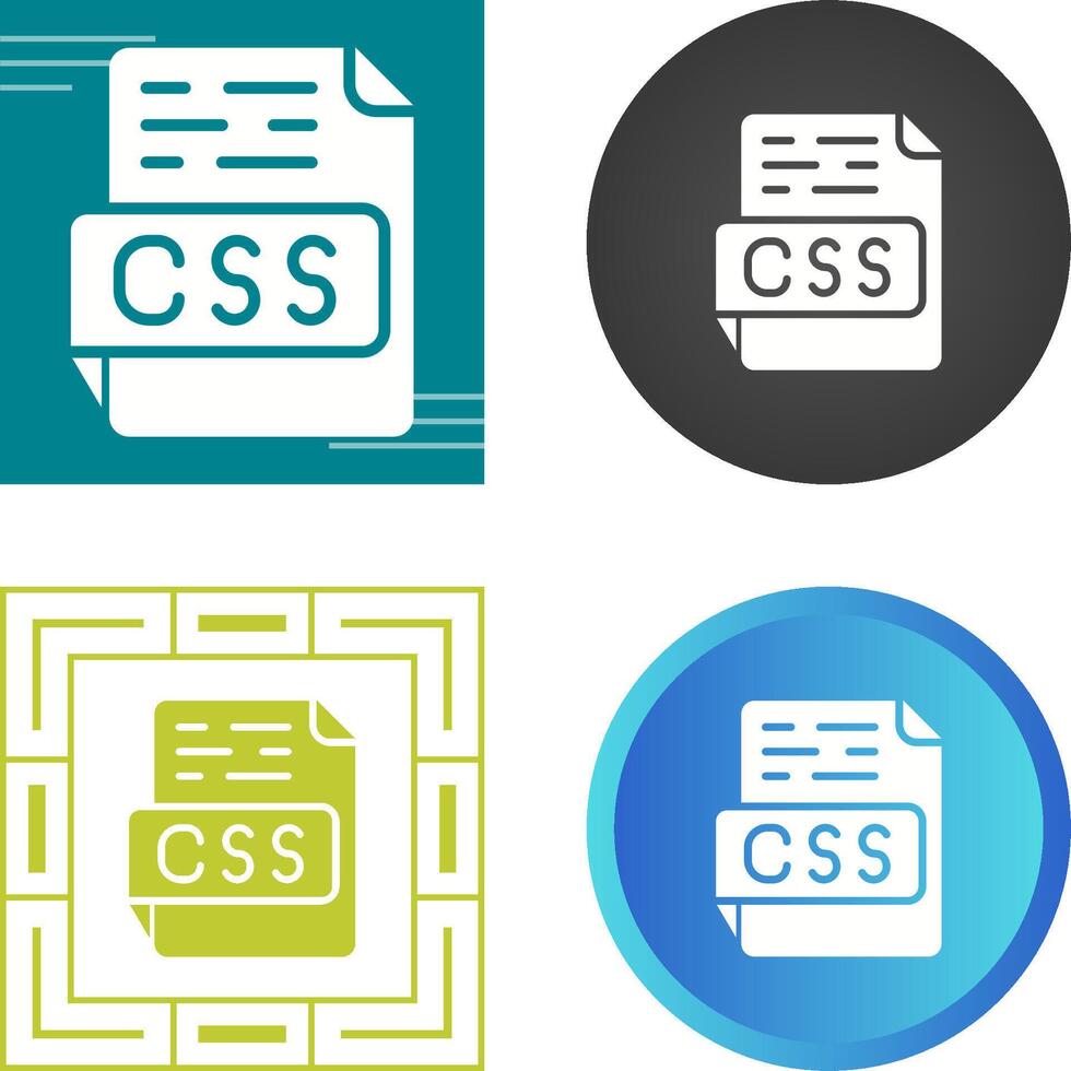 icône de vecteur css