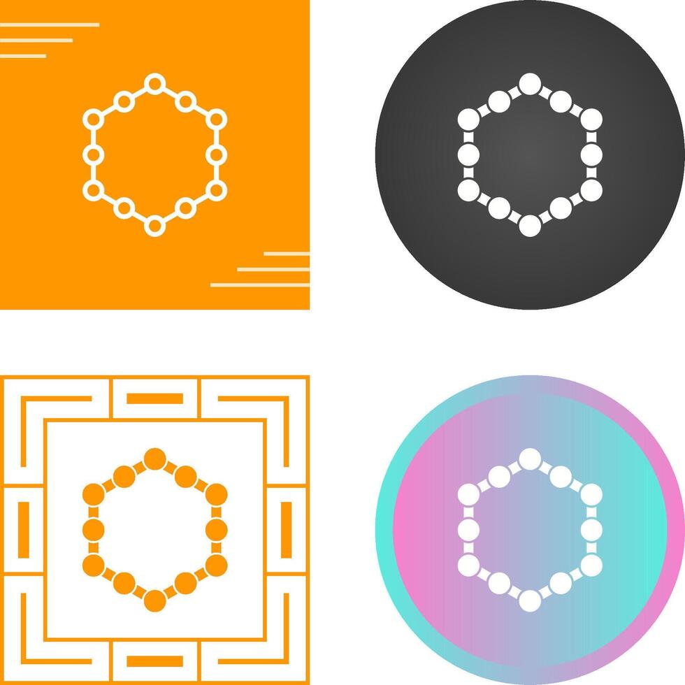 icône de vecteur hexagonal