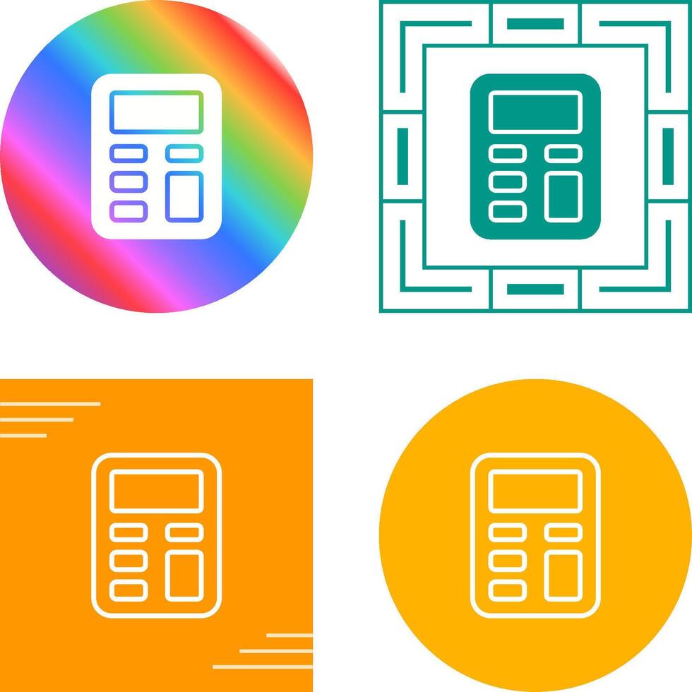 icône de vecteur de calculatrice