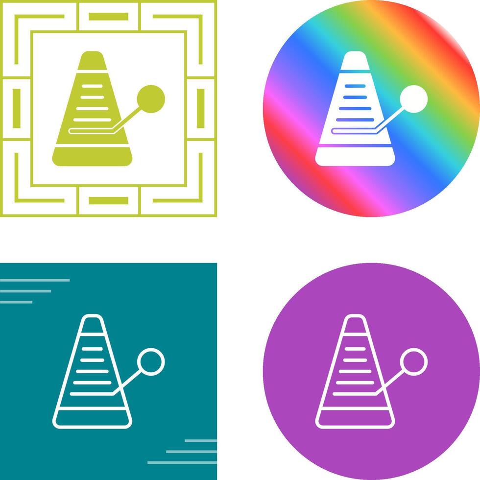 icône de vecteur de métronome