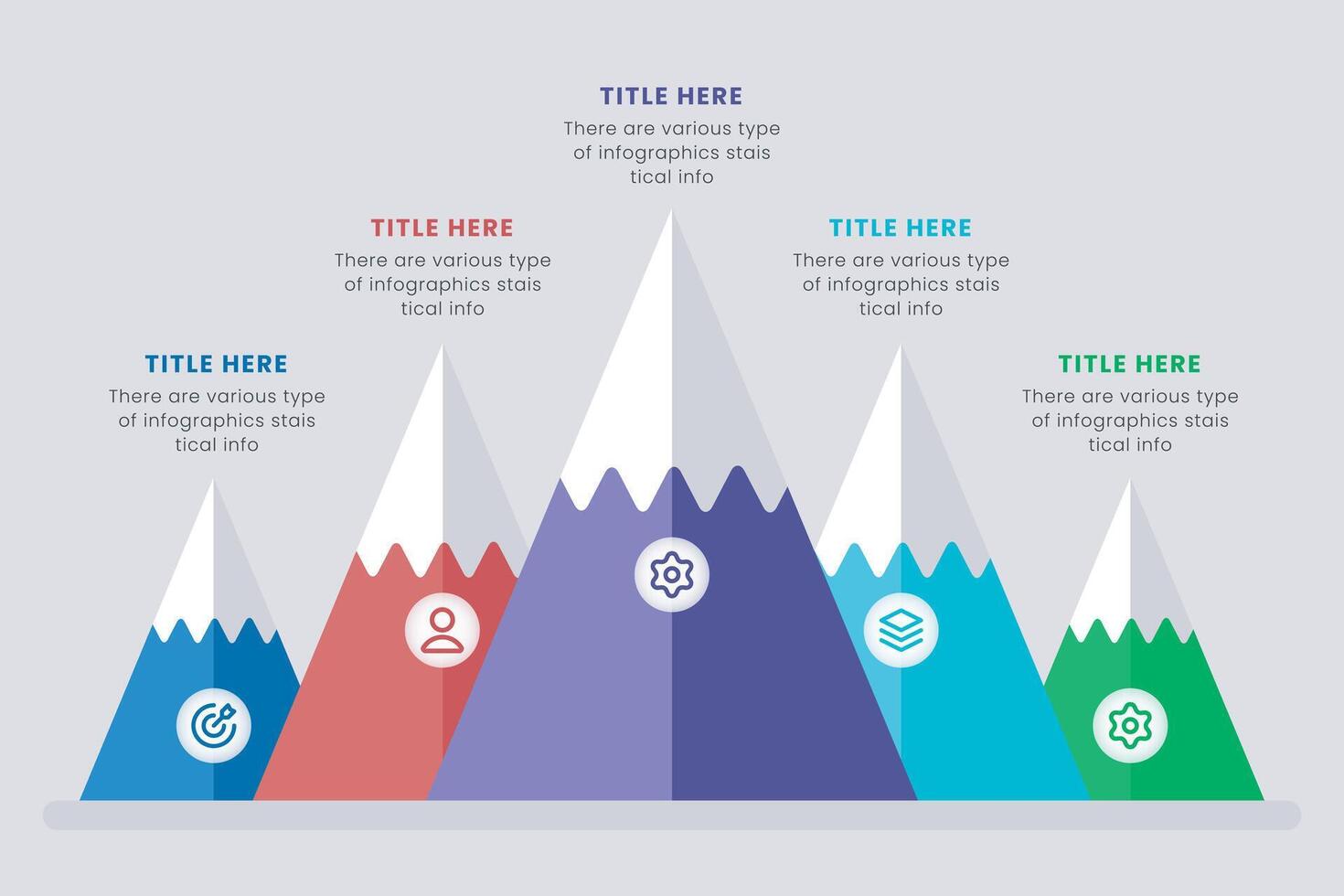 route à Succès Montagne infographie conception est une réussi Commencez entreprise. présentation faire glisser modèle, vecteur illustration