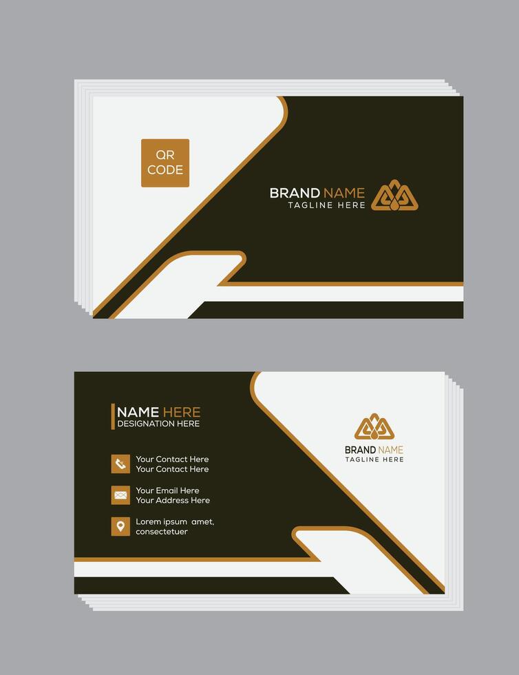 entreprise style affaires carte conception ensemble , personnel visite carte avec entreprise logo. vecteur illustration.