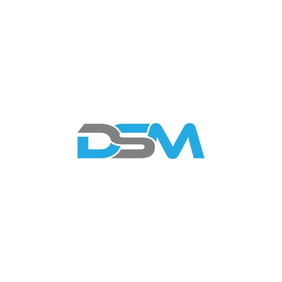 DSM Créatif logo et icône conception vecteur