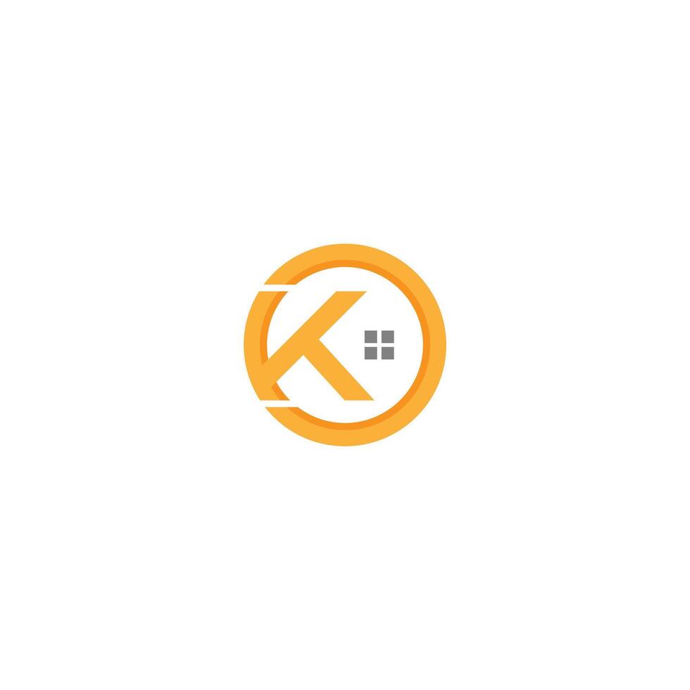k Créatif logo et icône conception vecteur