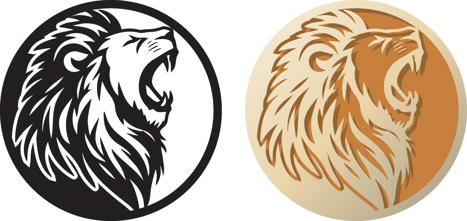 Lion logo illustration. vecteur