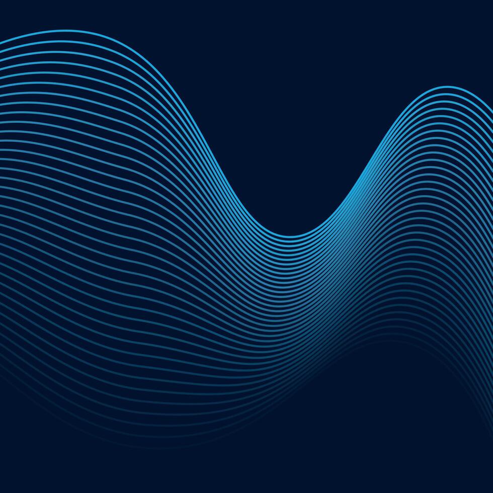 abstrait ondulé ligne arrière-plan, dynamique du son vague, ondulé modèle, élégant ligne art et la toile bannière bannière Contexte vecteur