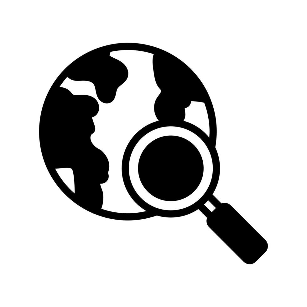 global recherche icône dans vecteur. logotype vecteur