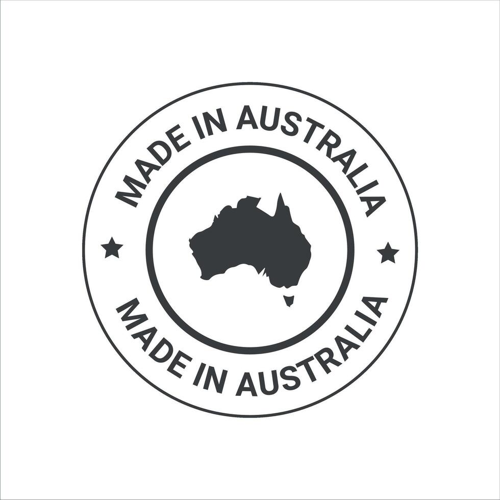 fabriqué dans Australie prime vecteur logo fabriqué dans Australie logo icône et badges