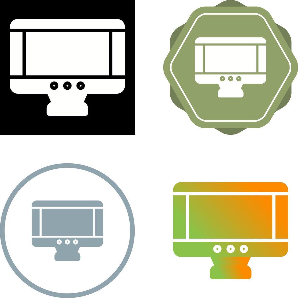 icône de vecteur de moniteur