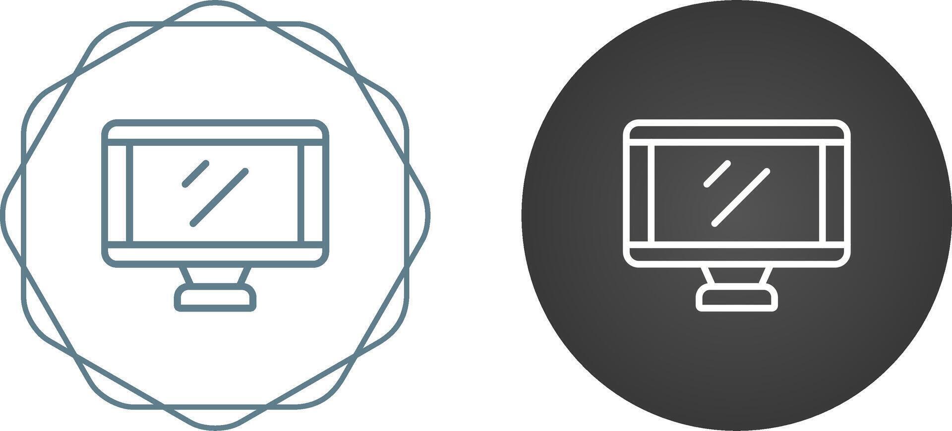 icône de vecteur de moniteur
