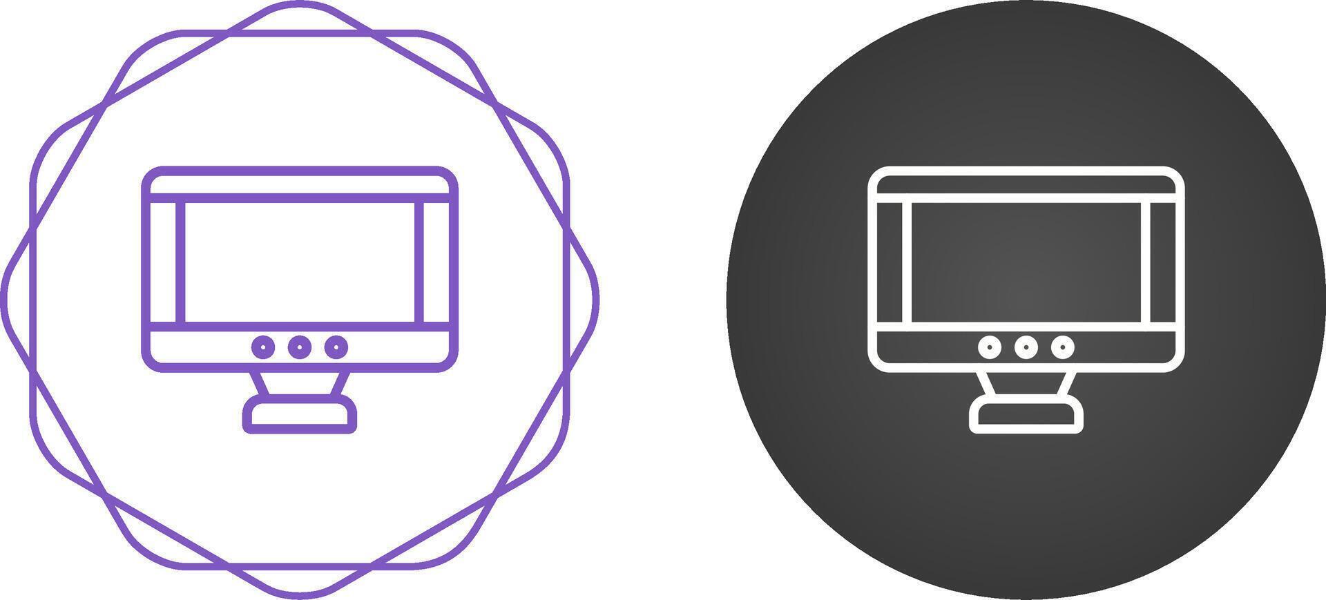 icône de vecteur de moniteur
