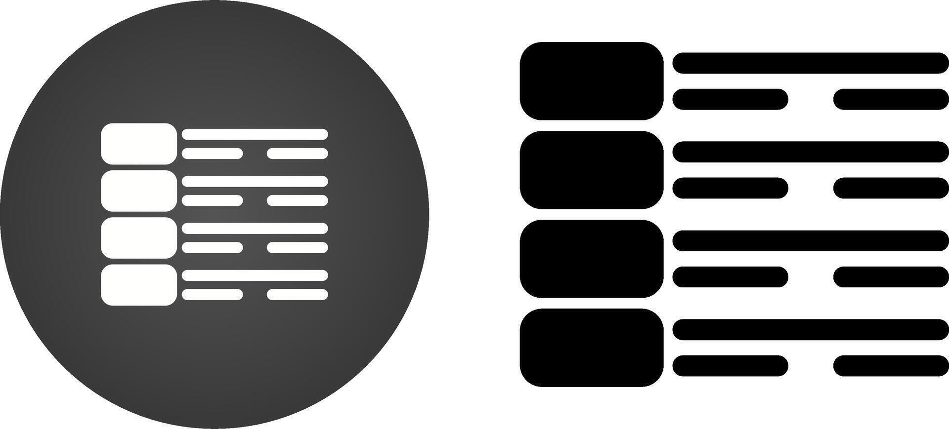 icône de vecteur de menu