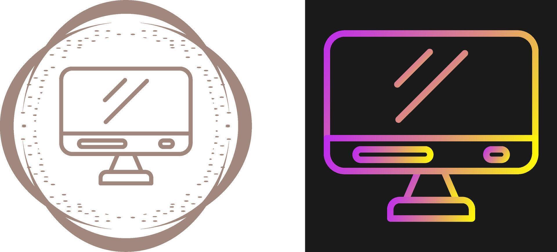 icône de vecteur de moniteur