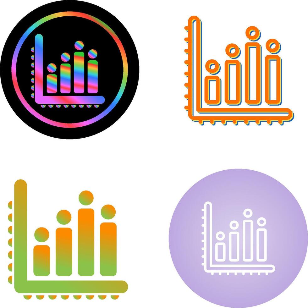 icône de vecteur de graphique à barres