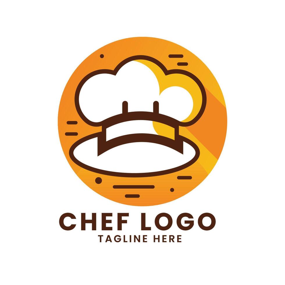 restaurant homme chef chapeau casquette vecteur logo conception modèle