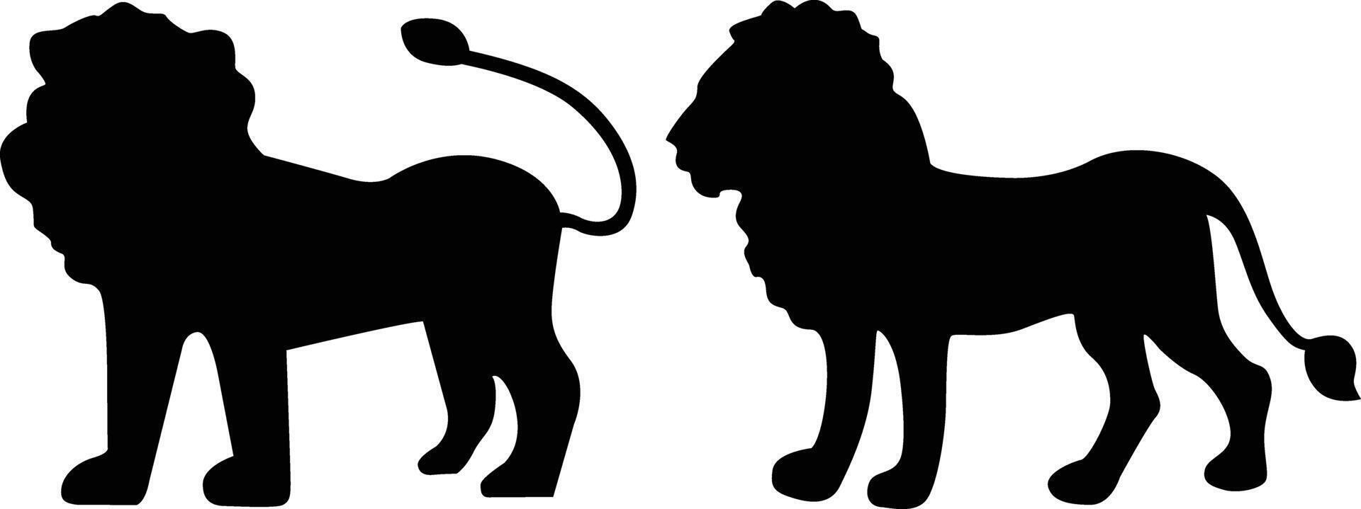 Lion silhouette vecteur