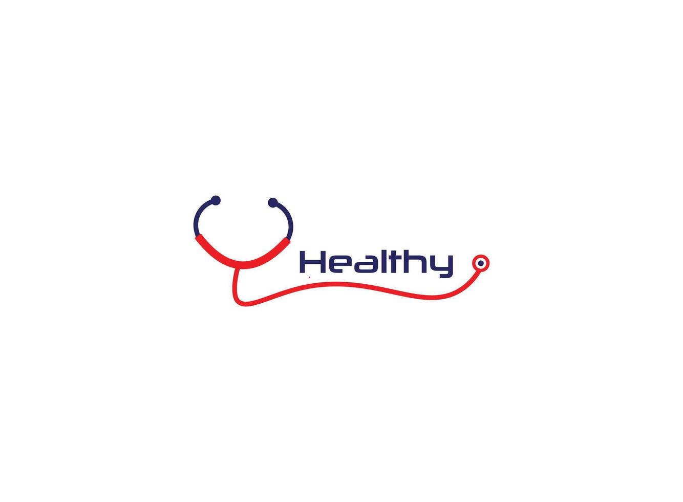 bien santé logo modèle conception vecteur
