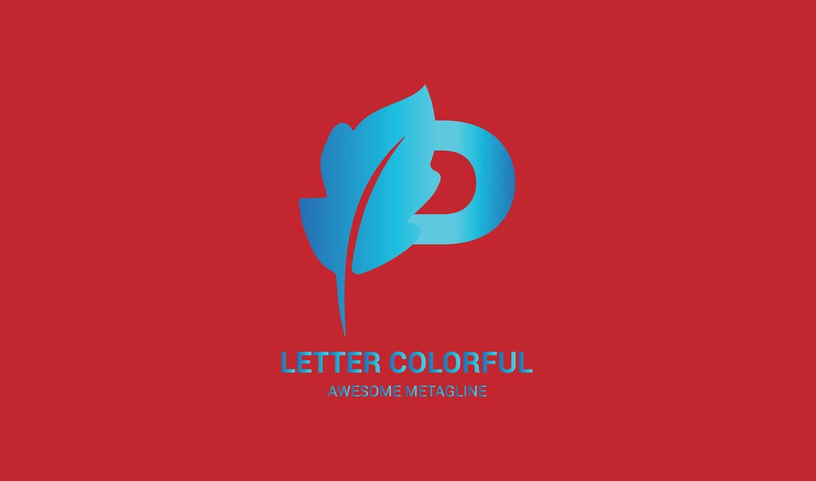 dernier p logo modèle vecteur abstrait monogramme symbole