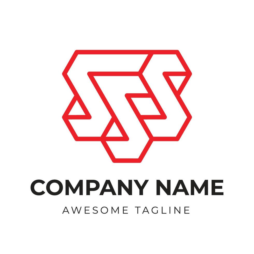 lettre sss diamant logo conception vecteur