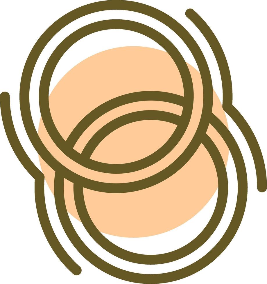 hula cerceau linéaire cercle icône vecteur