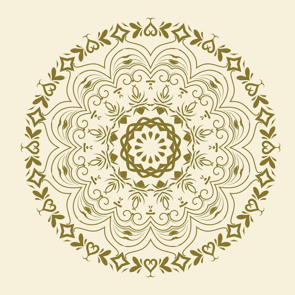 gratuit vecteur luxe graphique art arabe floral mandala conception