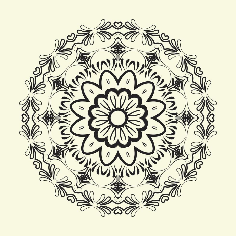 luxe floral Indien arabe mandala conception prime vecteur