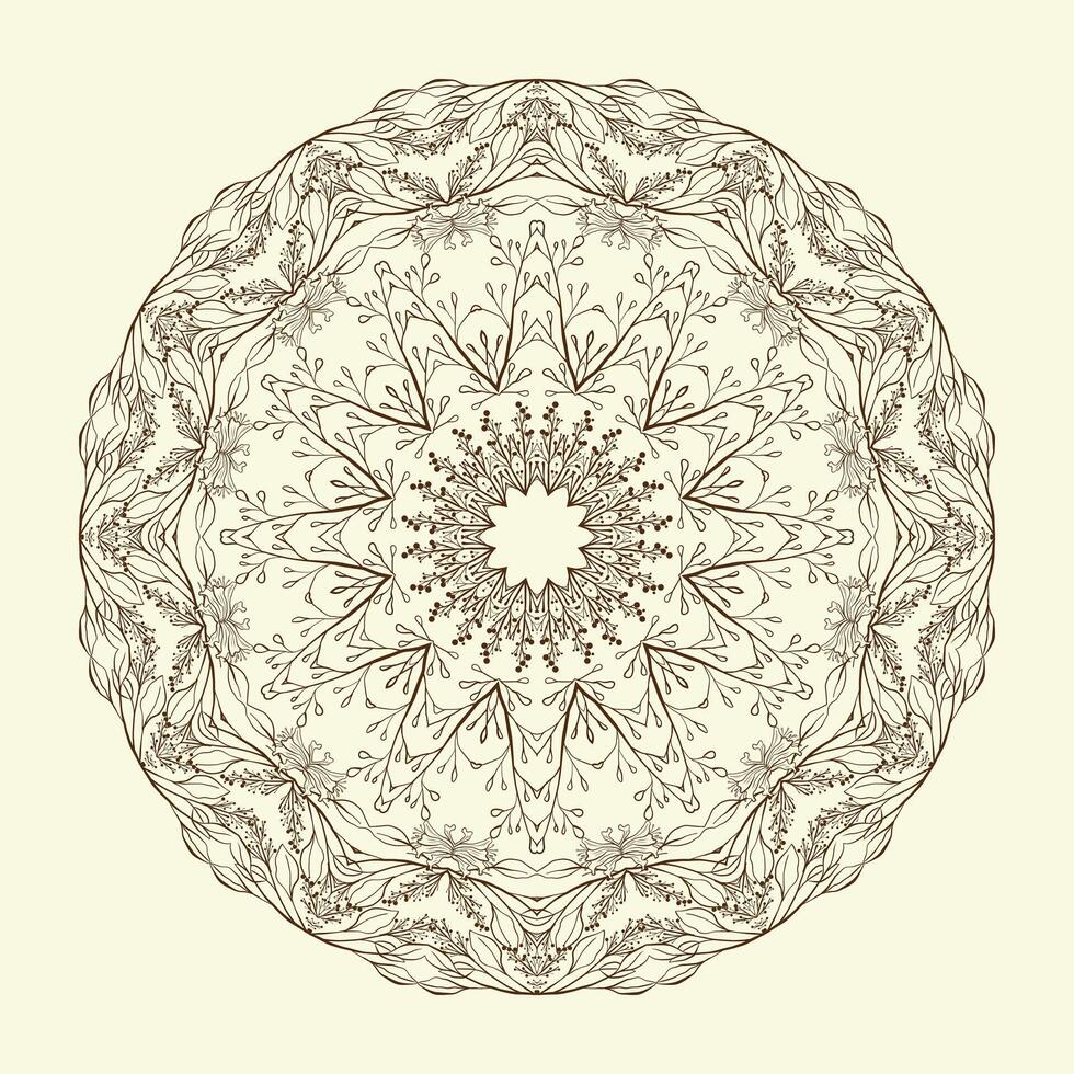 luxe floral Indien arabe mandala conception prime vecteur