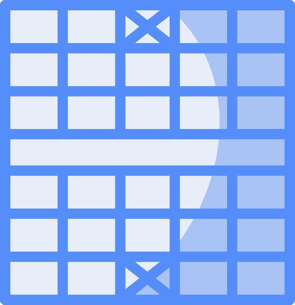 échecs planche ligne rempli bleu icône vecteur