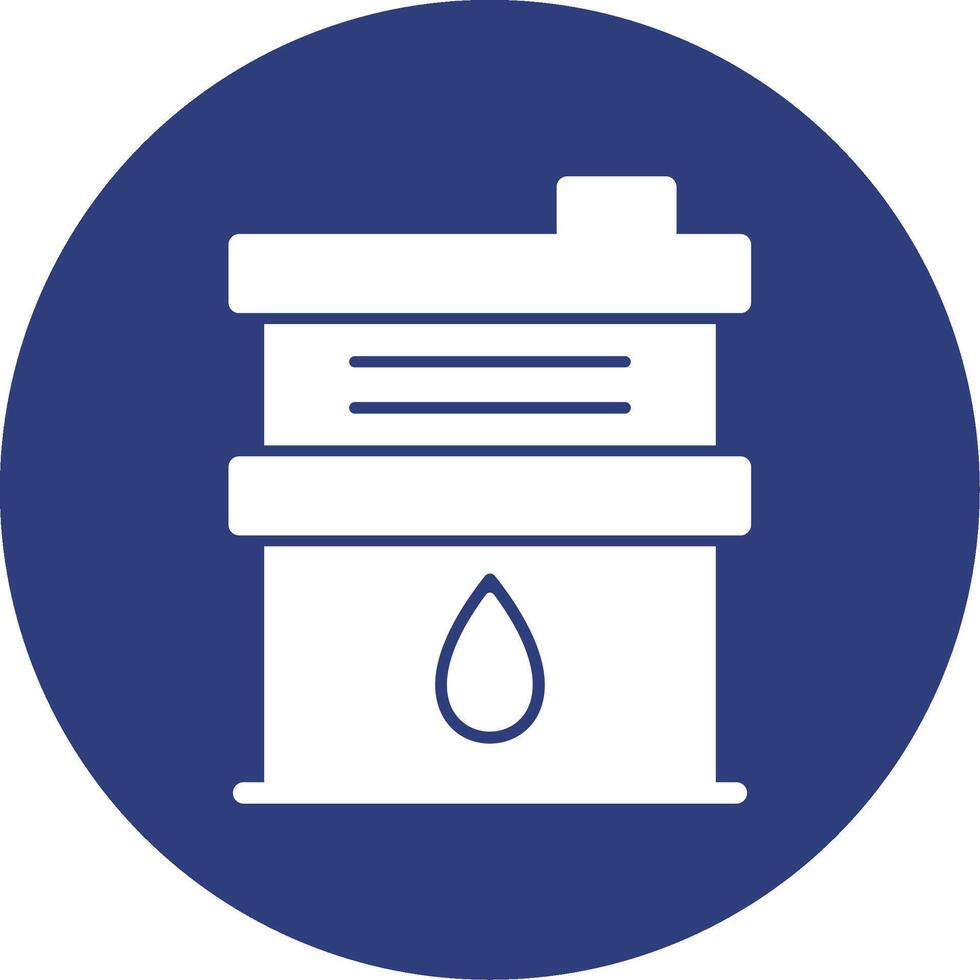 pétrole tambour glyphe cercle icône vecteur