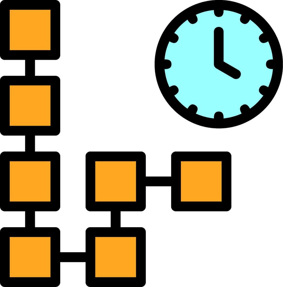 ligne de chronologie remplie vecteur