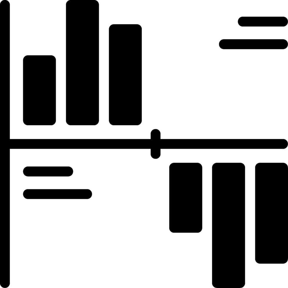 gantt graphique glyphe vecteur