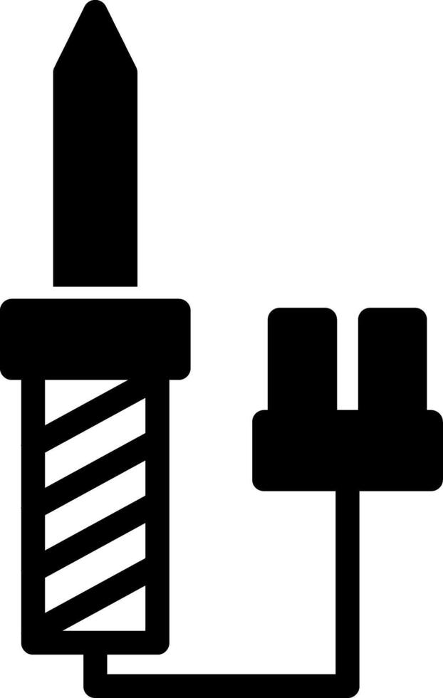 soudure le fer glyphe vecteur