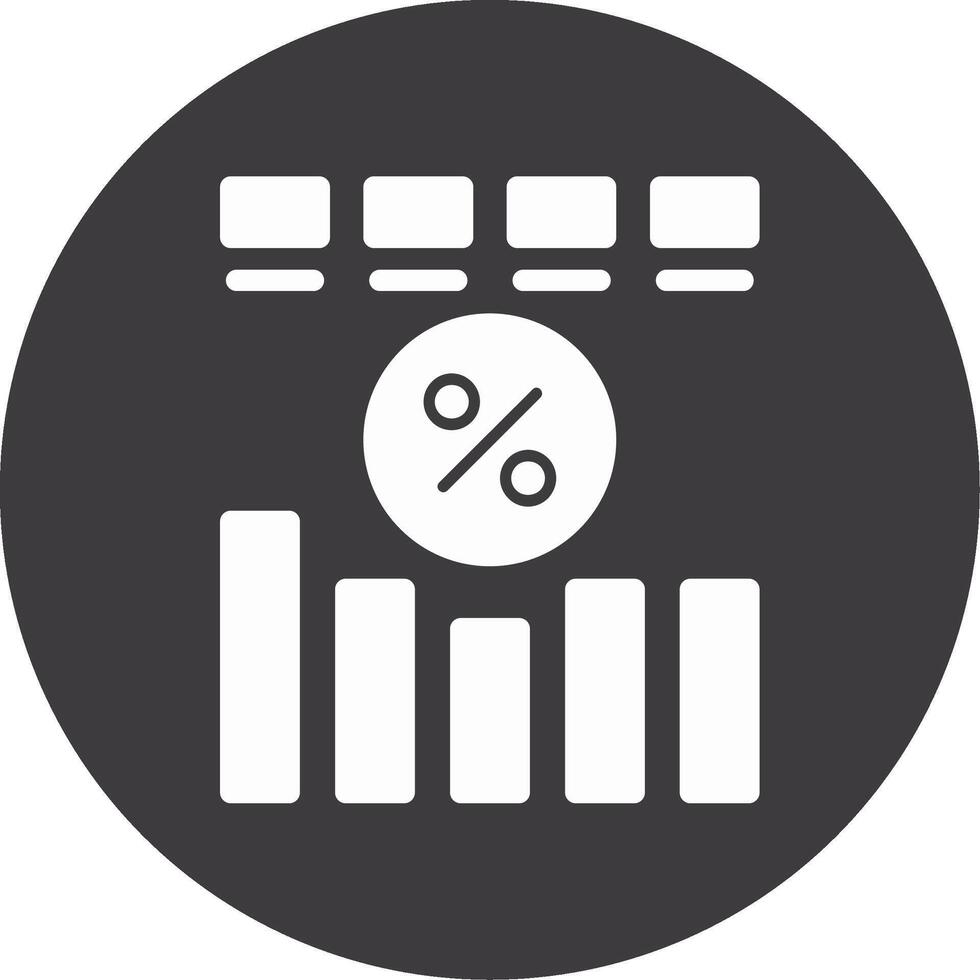 le progrès glyphe cercle icône vecteur