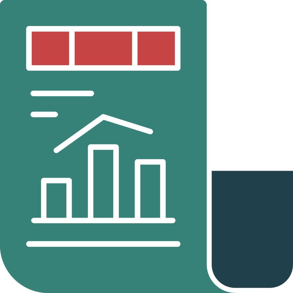 évaluation glyphe multi Couleur icône vecteur