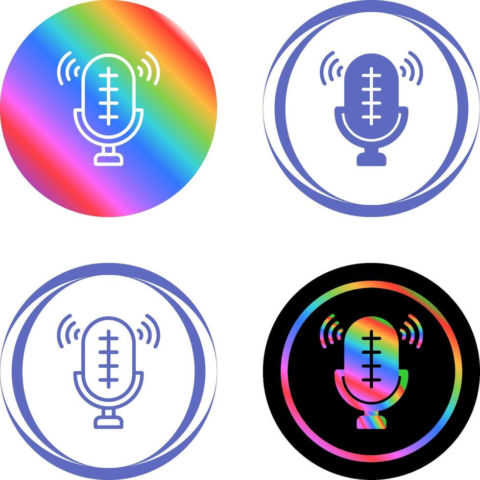 icône de vecteur d'enregistreur audio