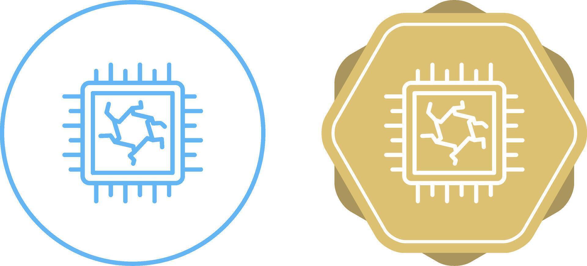 icône de vecteur de processeur
