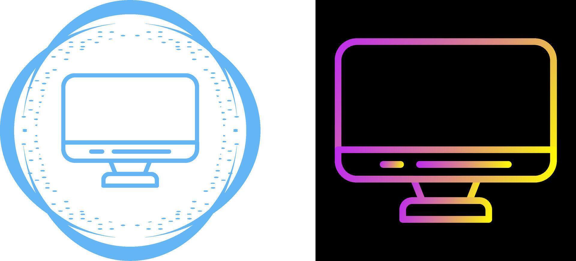 icône de vecteur de moniteur