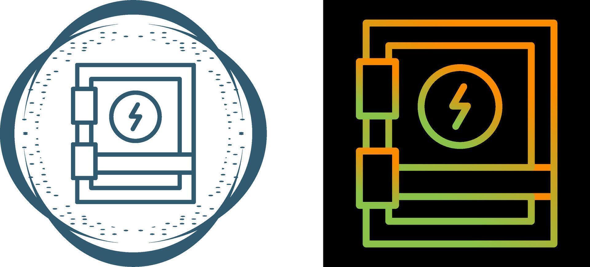 icône de vecteur de panneau électrique