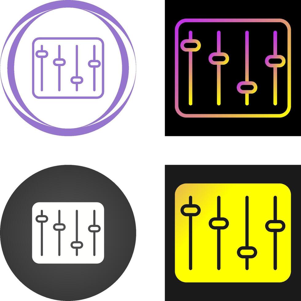 icône de vecteur d'égaliseur