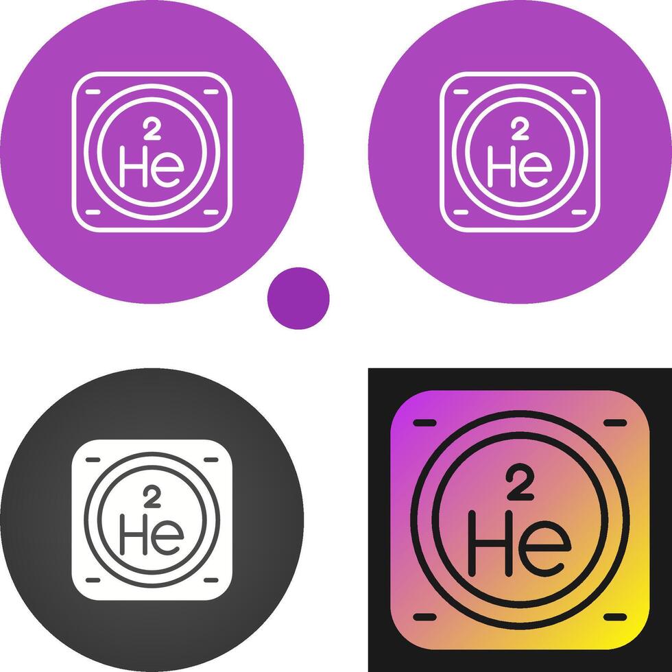 hélium vecteur icône
