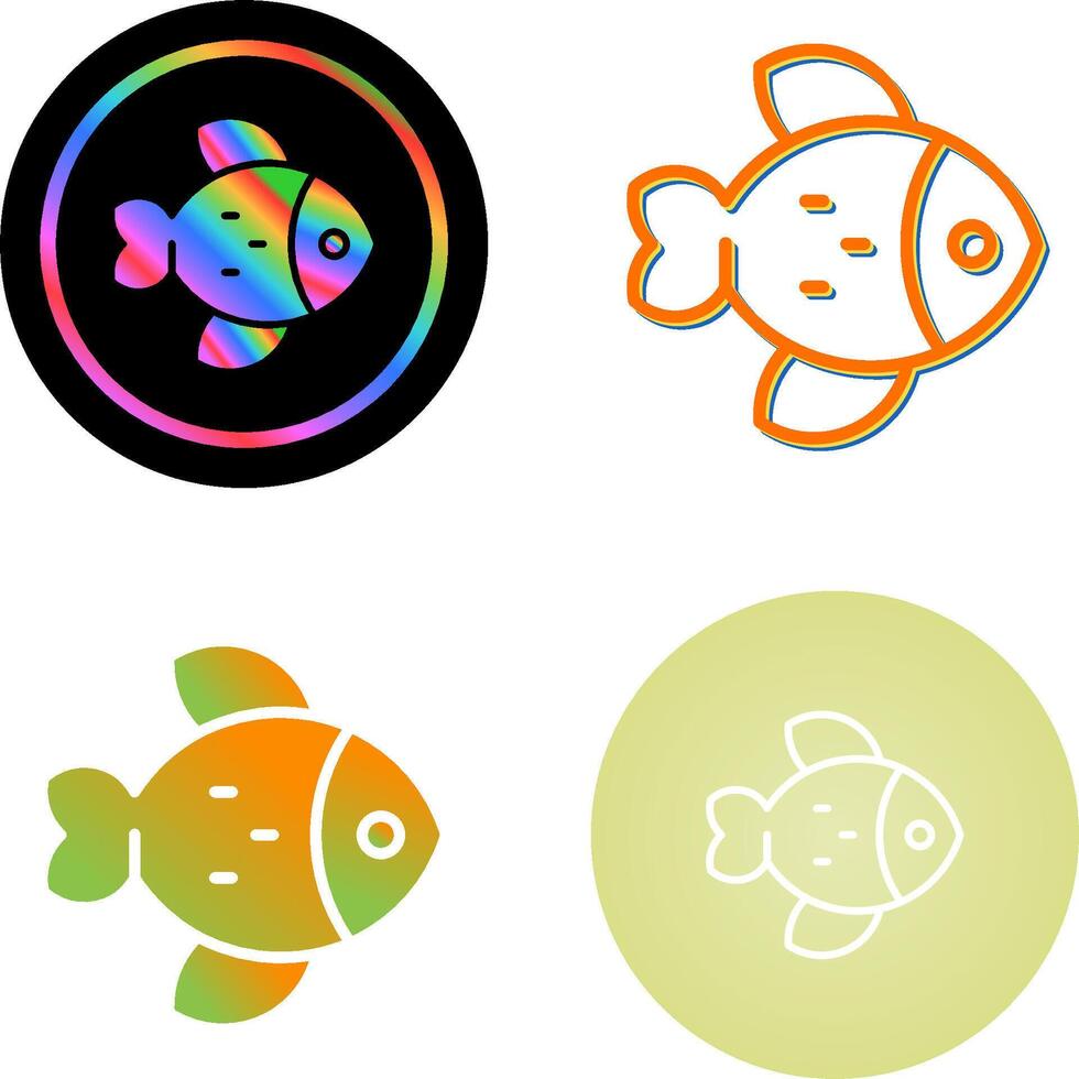 icône de vecteur de poisson