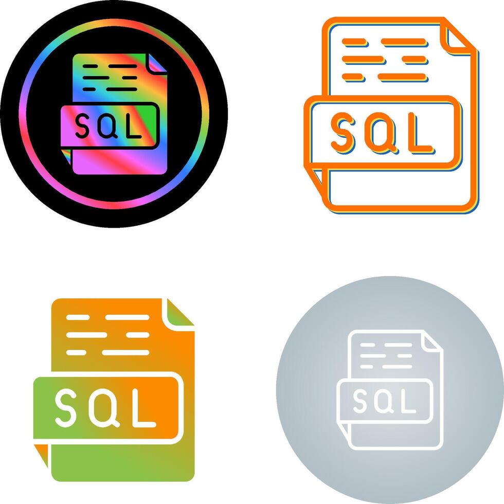 icône de vecteur sql