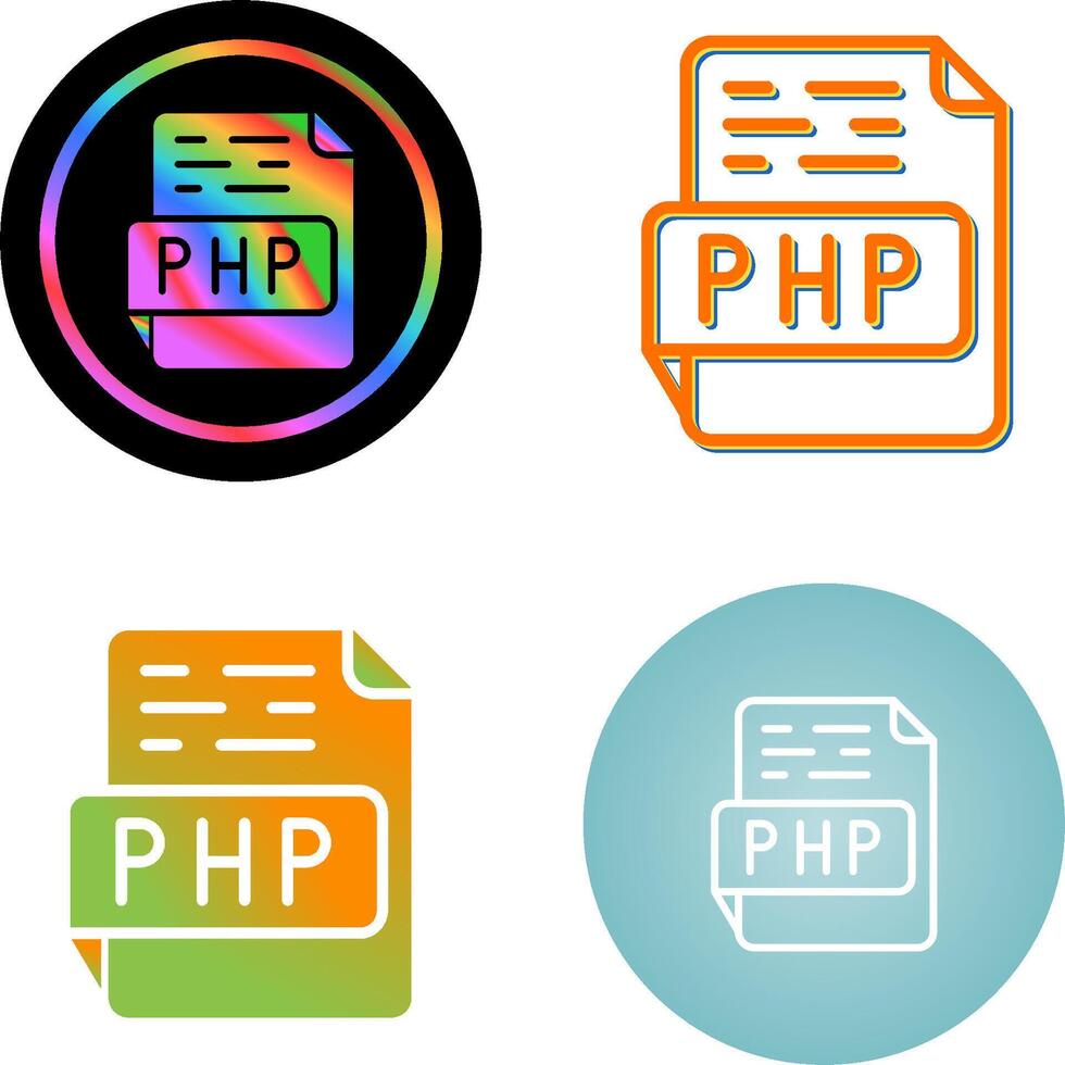 icône de vecteur php