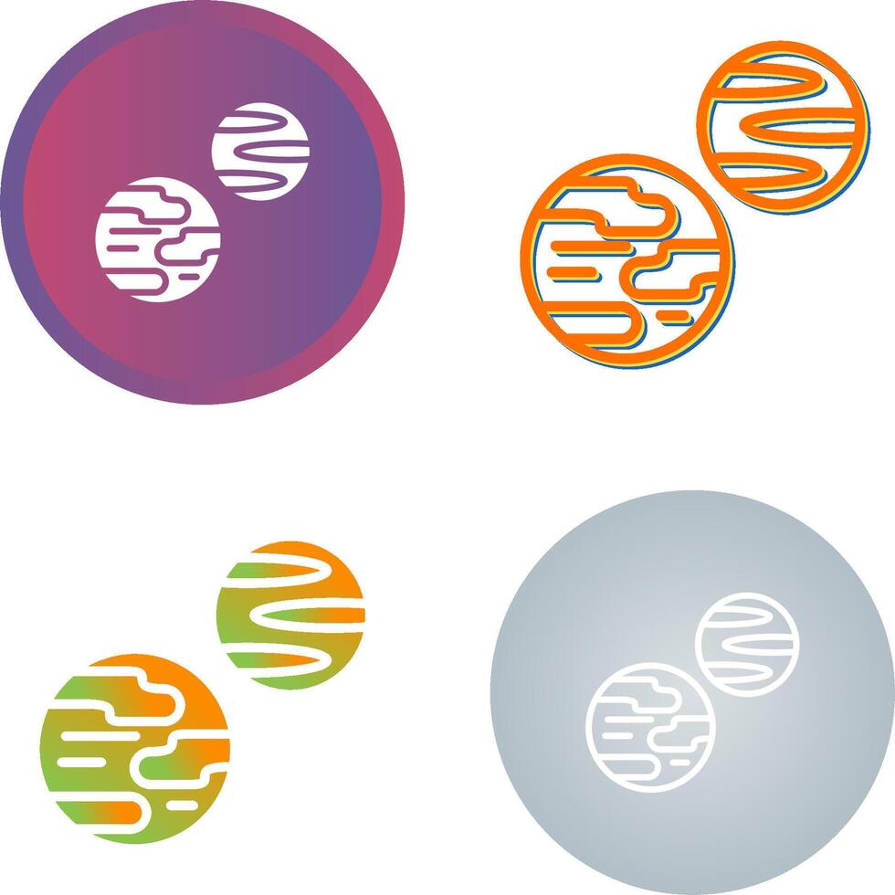 icône de vecteur de planètes