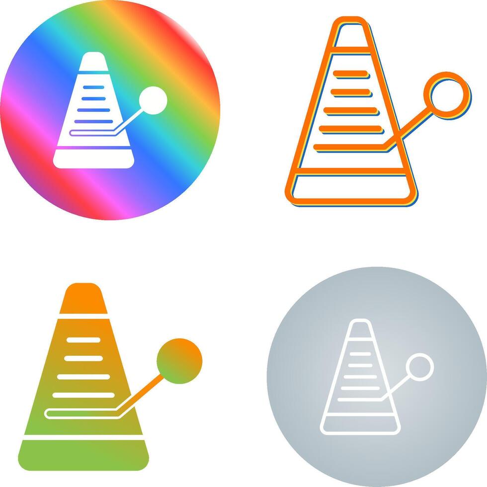 icône de vecteur de métronome