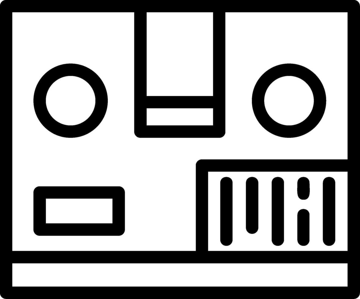 icône de ligne de code à barres vecteur